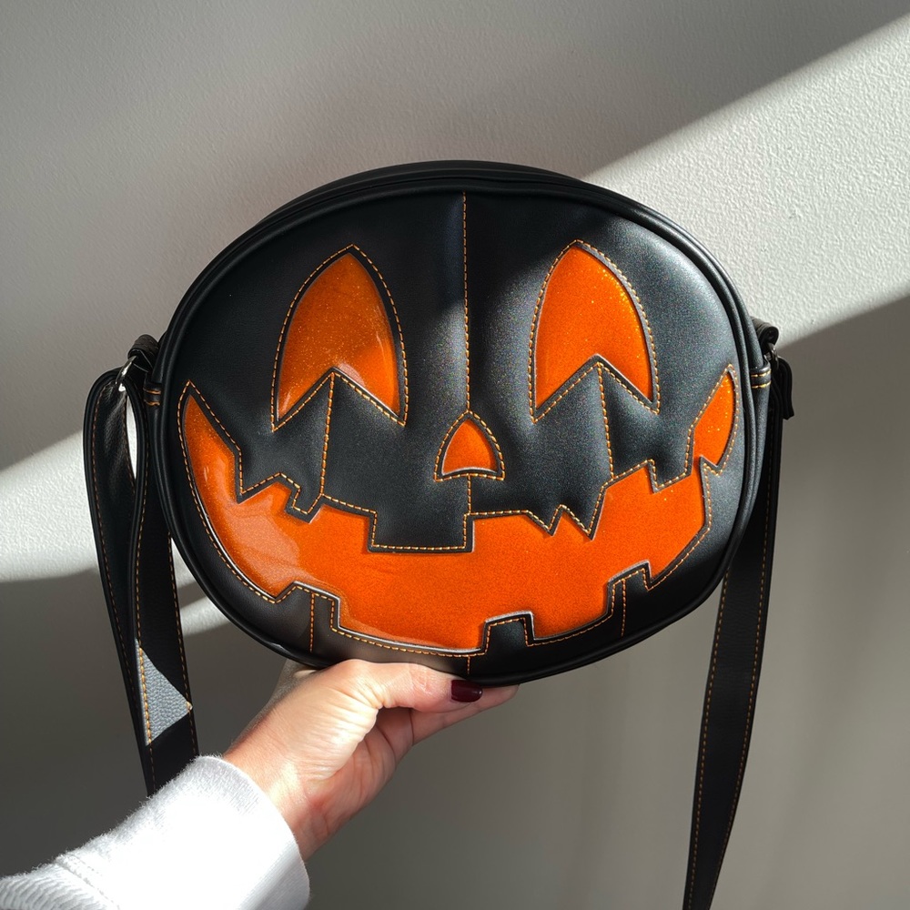 Love Pain and Stitches Pumpkin Purse